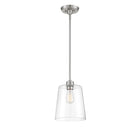 Meridian M70081BN One Light Pendant in Brushed Nickel