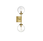 Meridian M90001NB Deux lampes Murale en laiton naturel