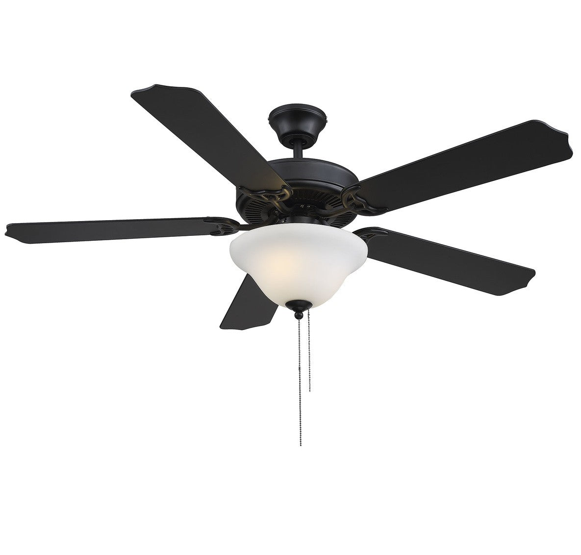 Meridian M2018MBKRV 52" Ceiling Fan in Matte Black