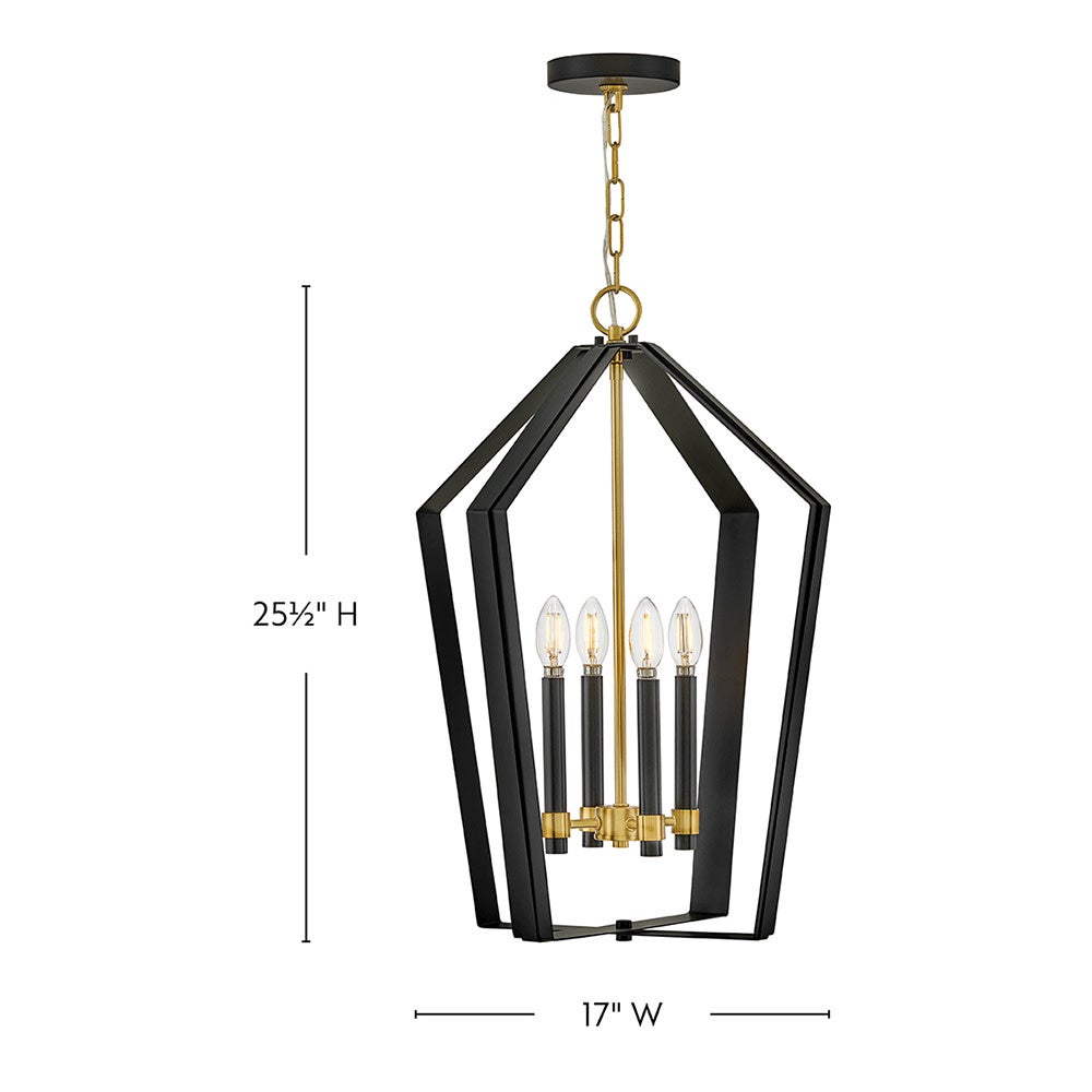 Lark 83644BK-LCB Sammi Pendant in Black