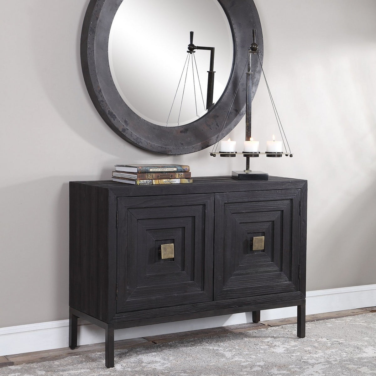 Uttermost - 24916 - Cabinet - Aiken - Brushed Brass