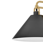Lark 84430LCB-BK Milo Murale en laiton laqué avec des accents noirs