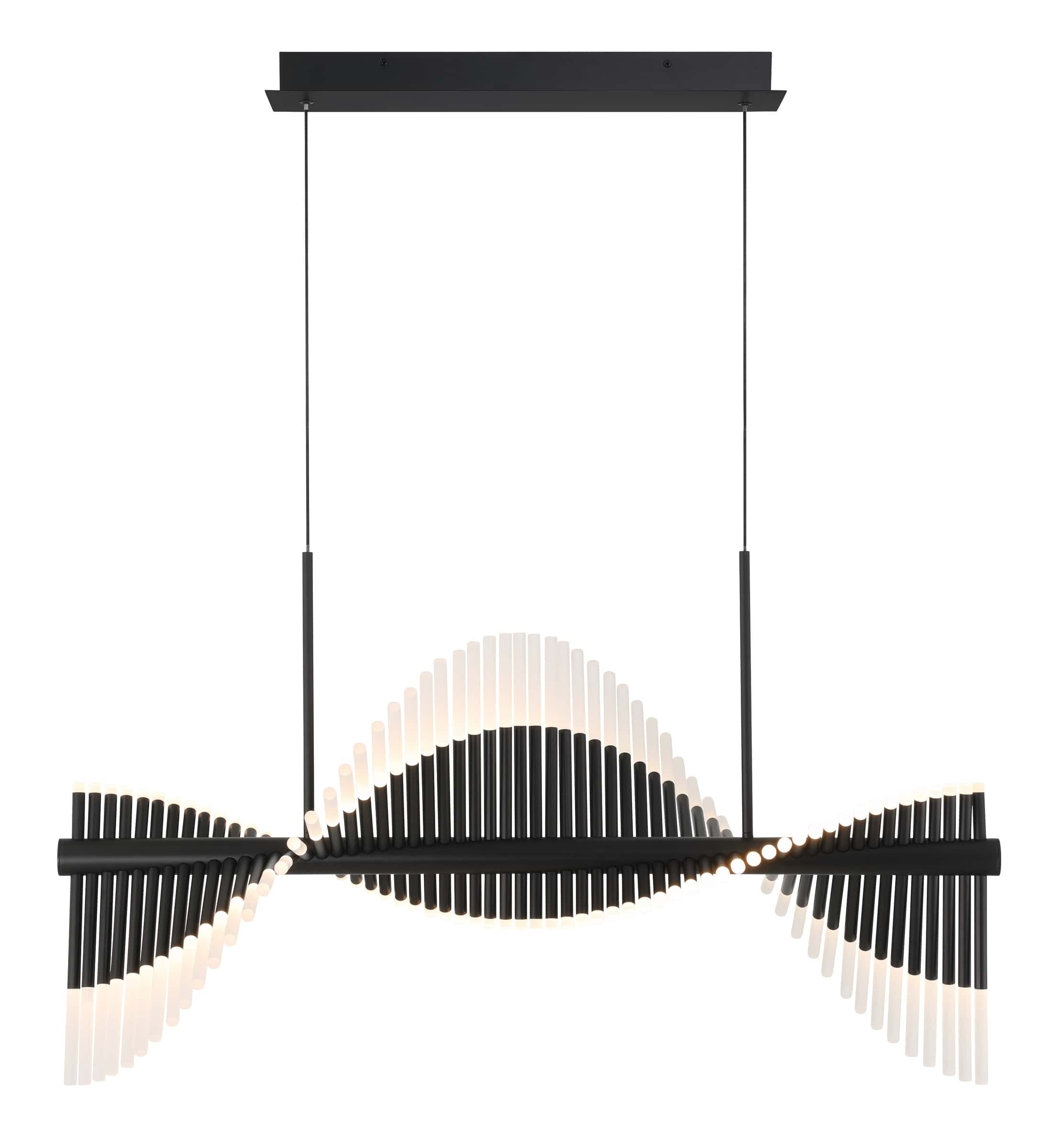 Eurofase 47125-025 Voltik LED Linéaire Suspendu en noir