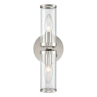 Alora Canada - WV309002PNCG - Two Light Wall Sconce - Revolve - Clear Glass/Polished Nickel