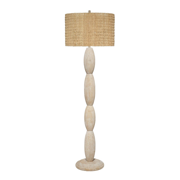 Almond Wood Floor Lamp