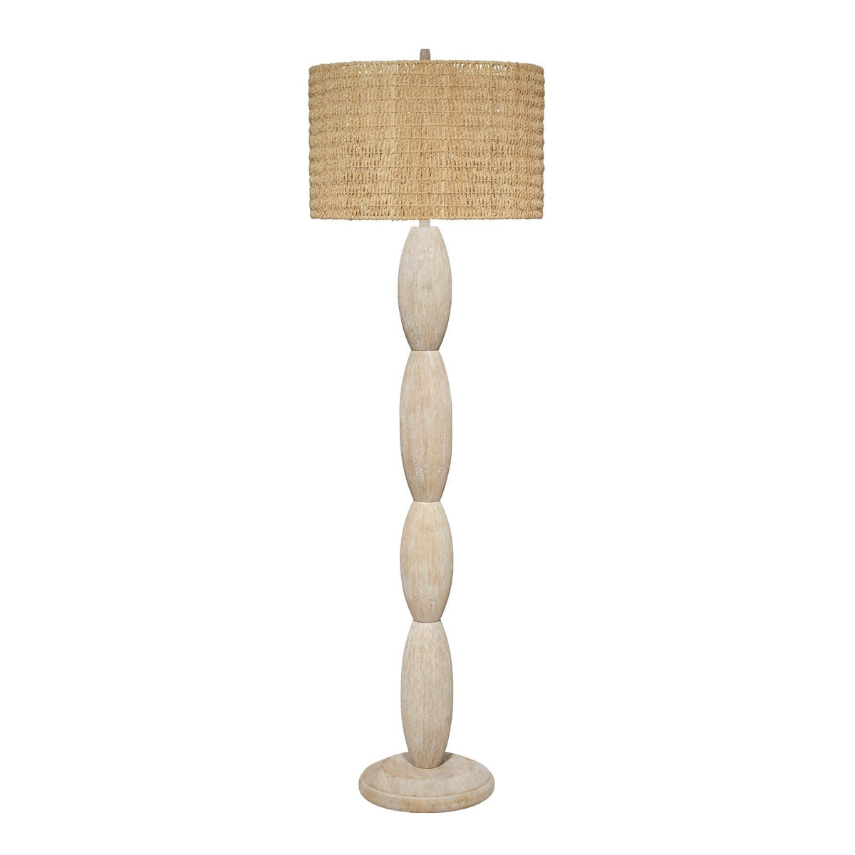 Almond Wood Floor Lamp