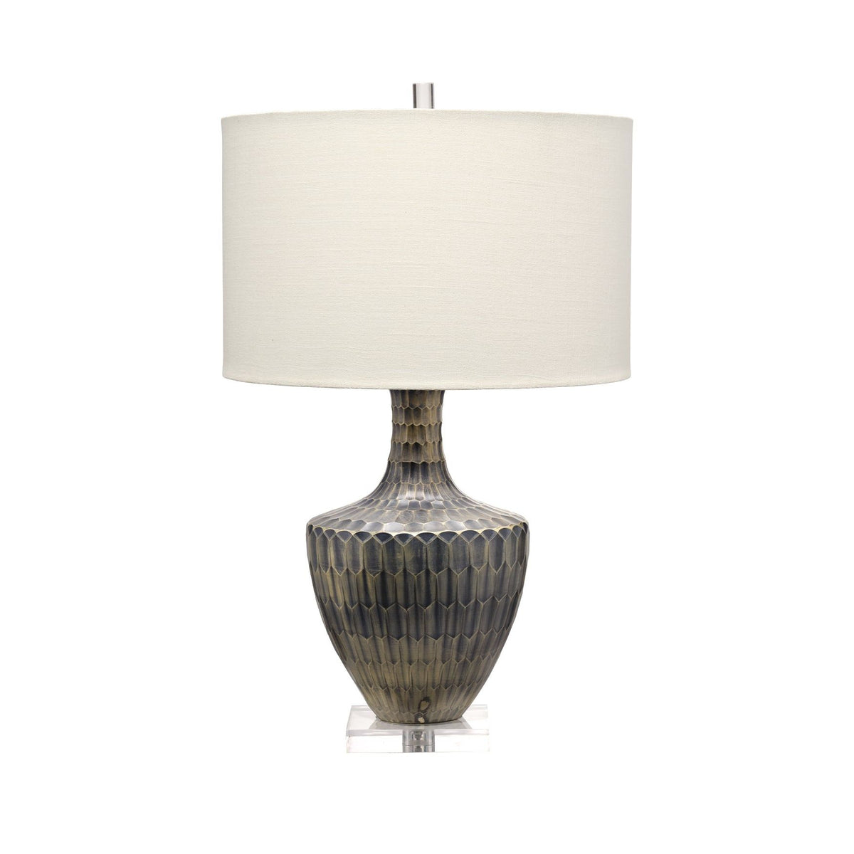 Boa Etched Glass Table Lamp
