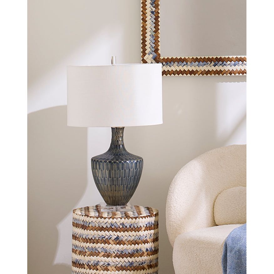 Boa Etched Glass Table Lamp