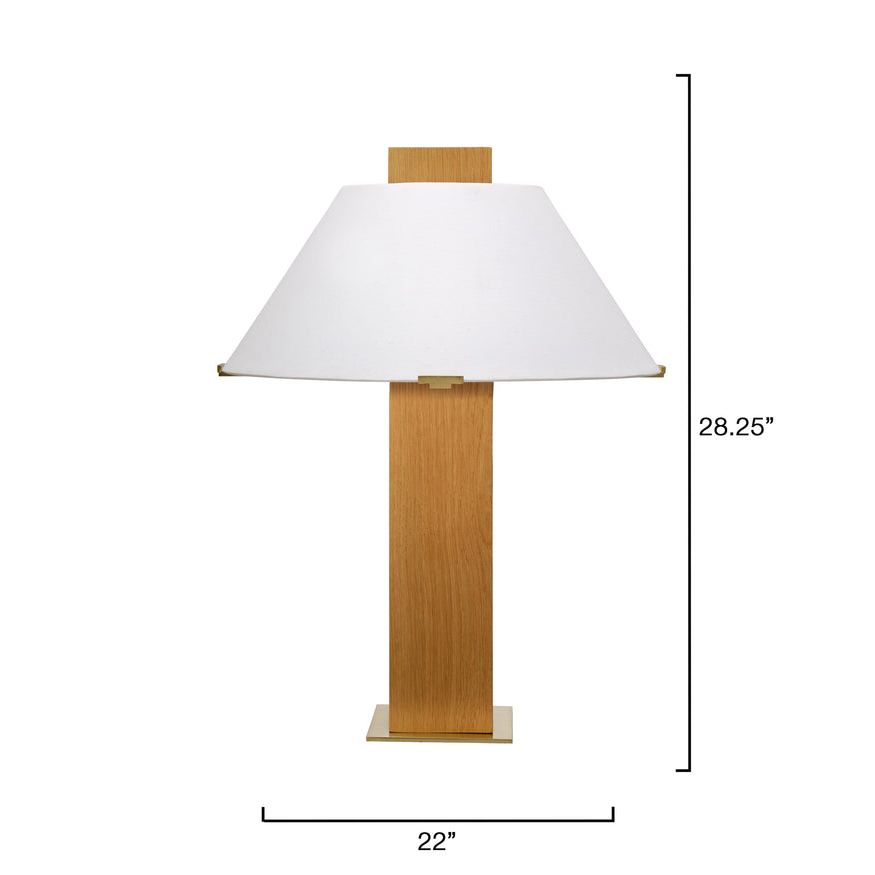 Placage artisanal Lampe de table