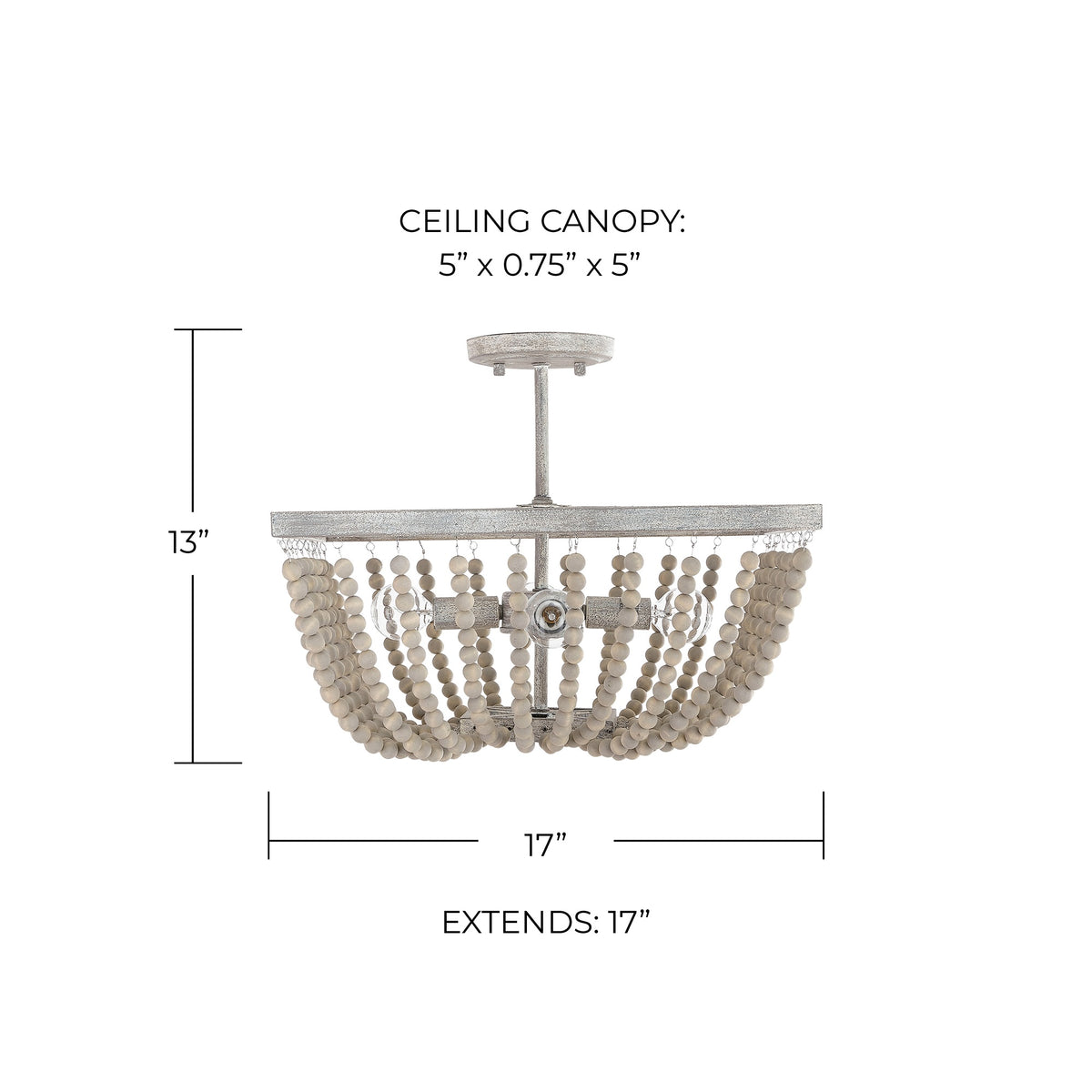 Sarah Semi-Flush Mount