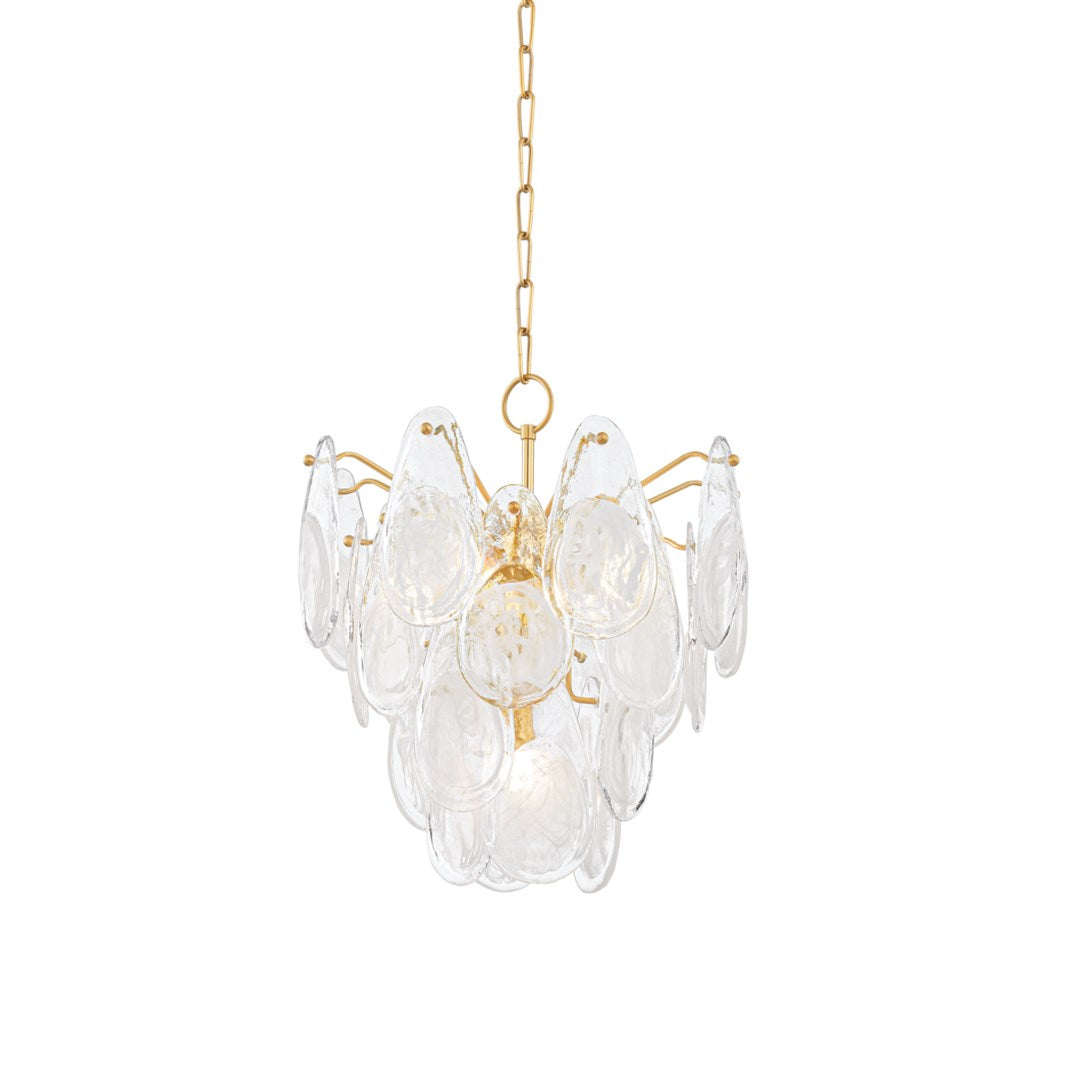 Hudson Valley - 8305-AGB - Five Light Chandelier - Darcia - Aged Brass