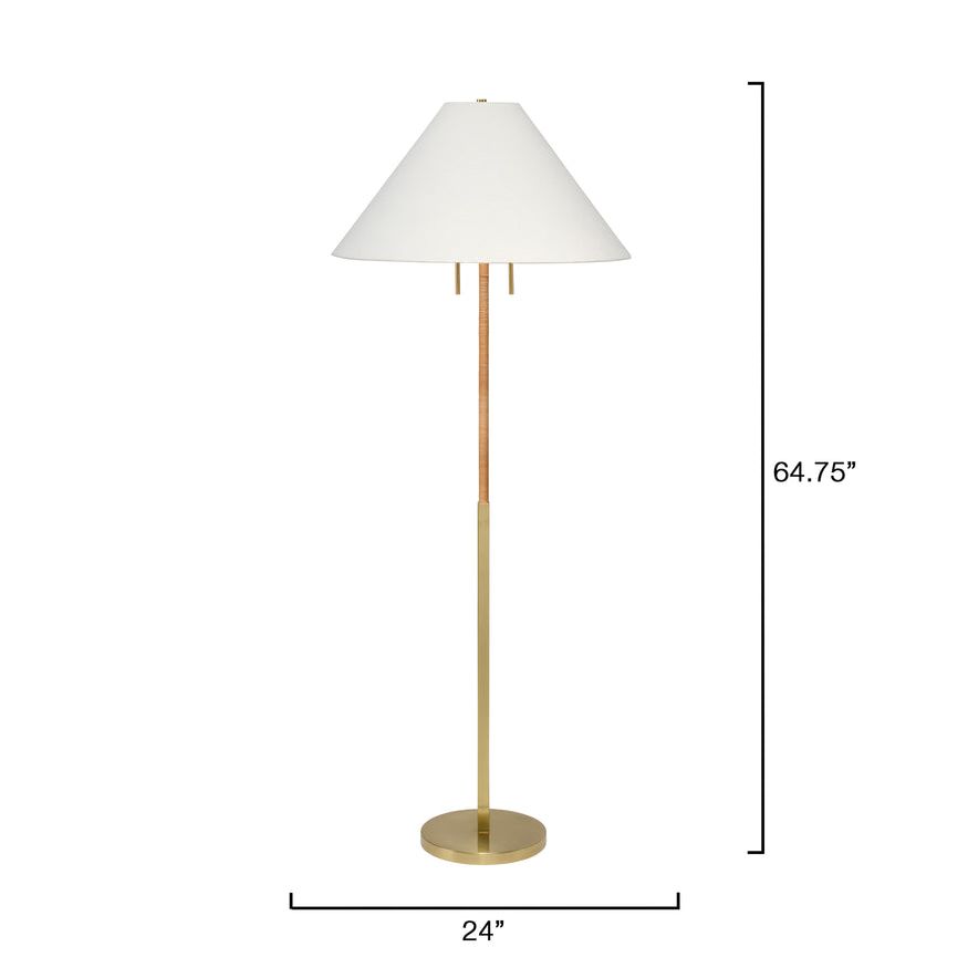 Harrison Rattan Floor Lamp