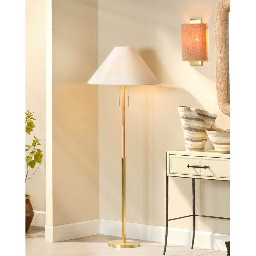 Harrison Rattan Floor Lamp