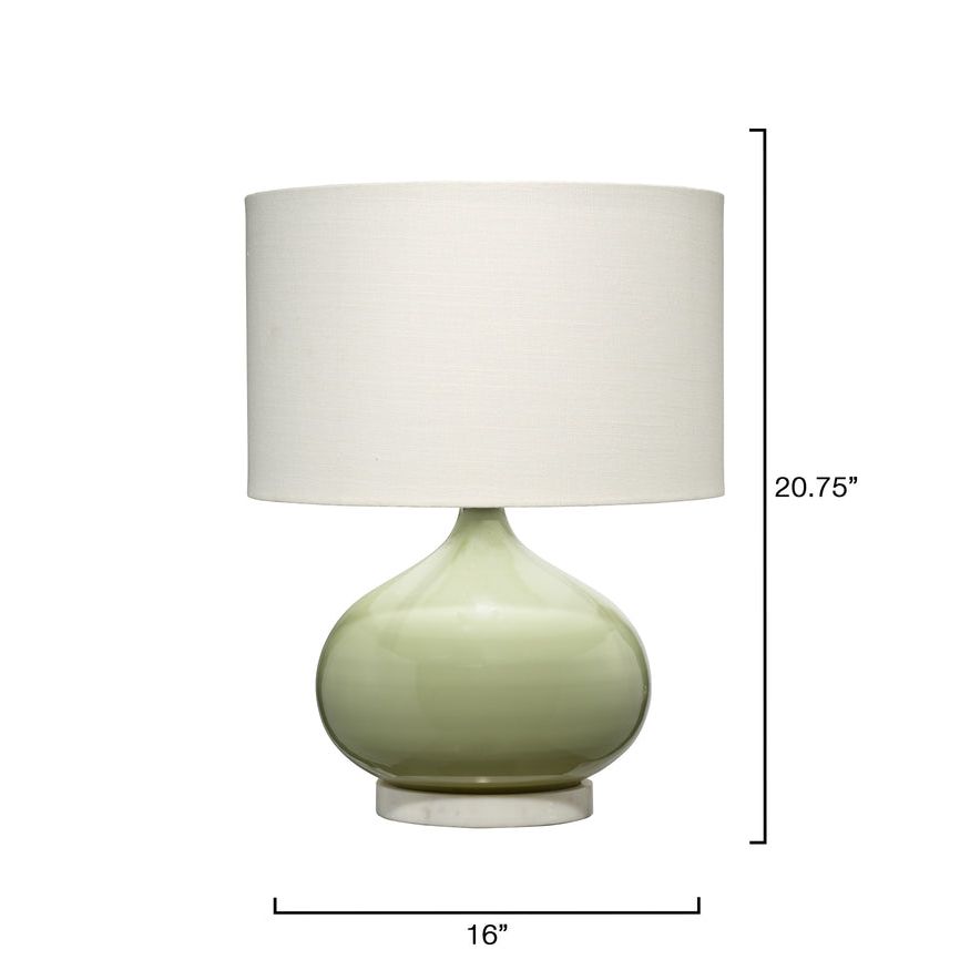 Moss Glass Table Lamp