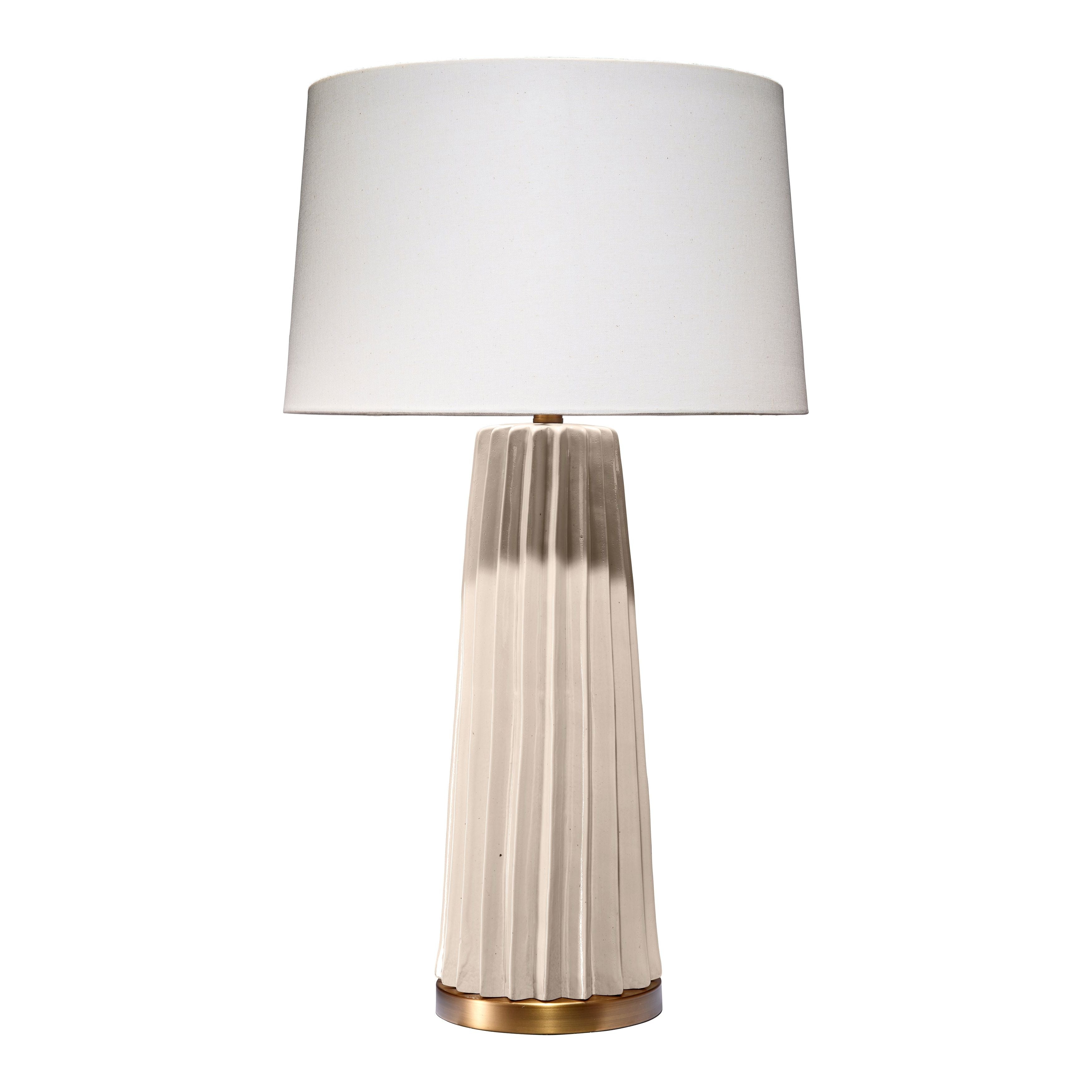 Jamie Young Company - 9PLEATEDTLCR -  Pleated Table Lamp - Pleated - Cream