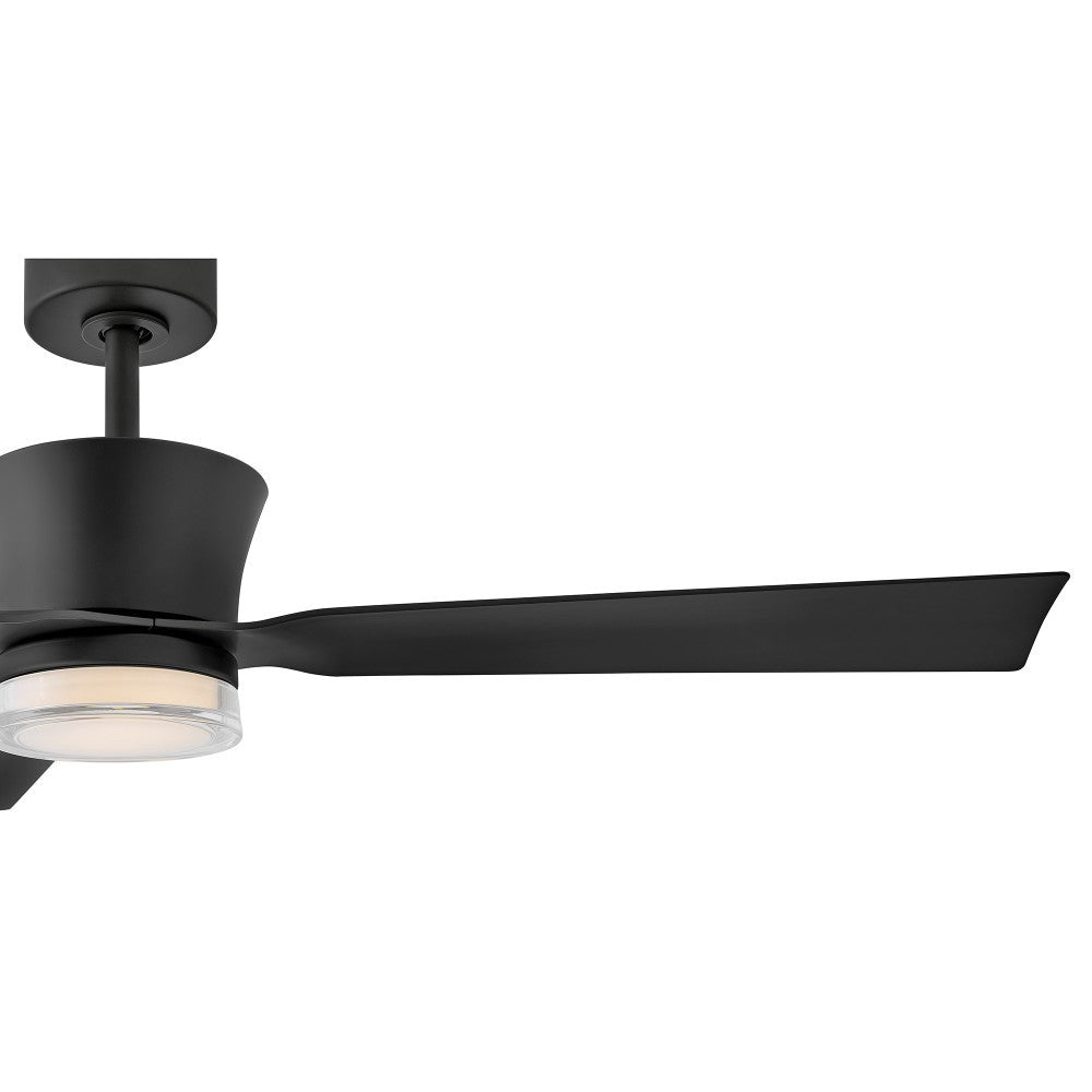 Hinkley Lighting 910956FMB-LDD Vosh LED Smart Fan with Uplight in Matte Black