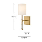 Hinkley Lighting 57610LCB Anika Vanity in Lacquered Brass