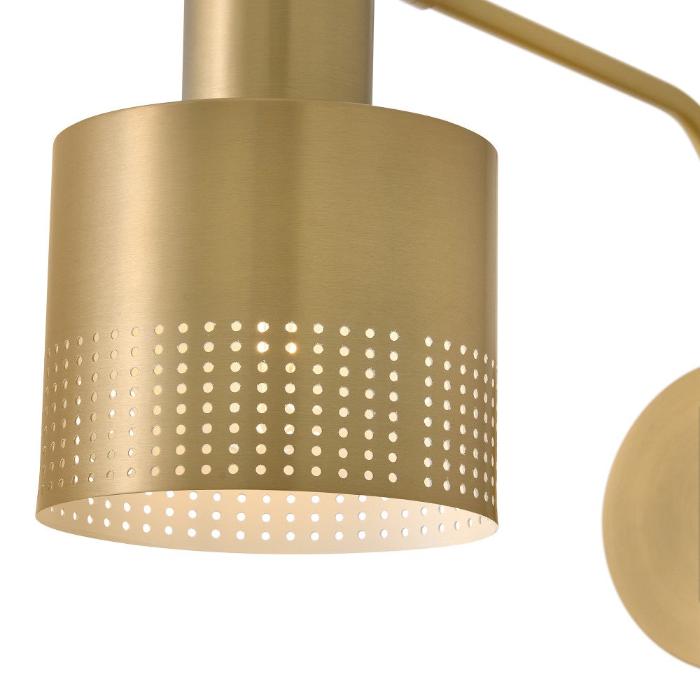Applique murale articulée Lark 84620LCB Casey en laiton laqué