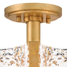 Robinet semi-encastré en verre Florian de Fredrick Ramond FR41601DA, finition laiton vieilli