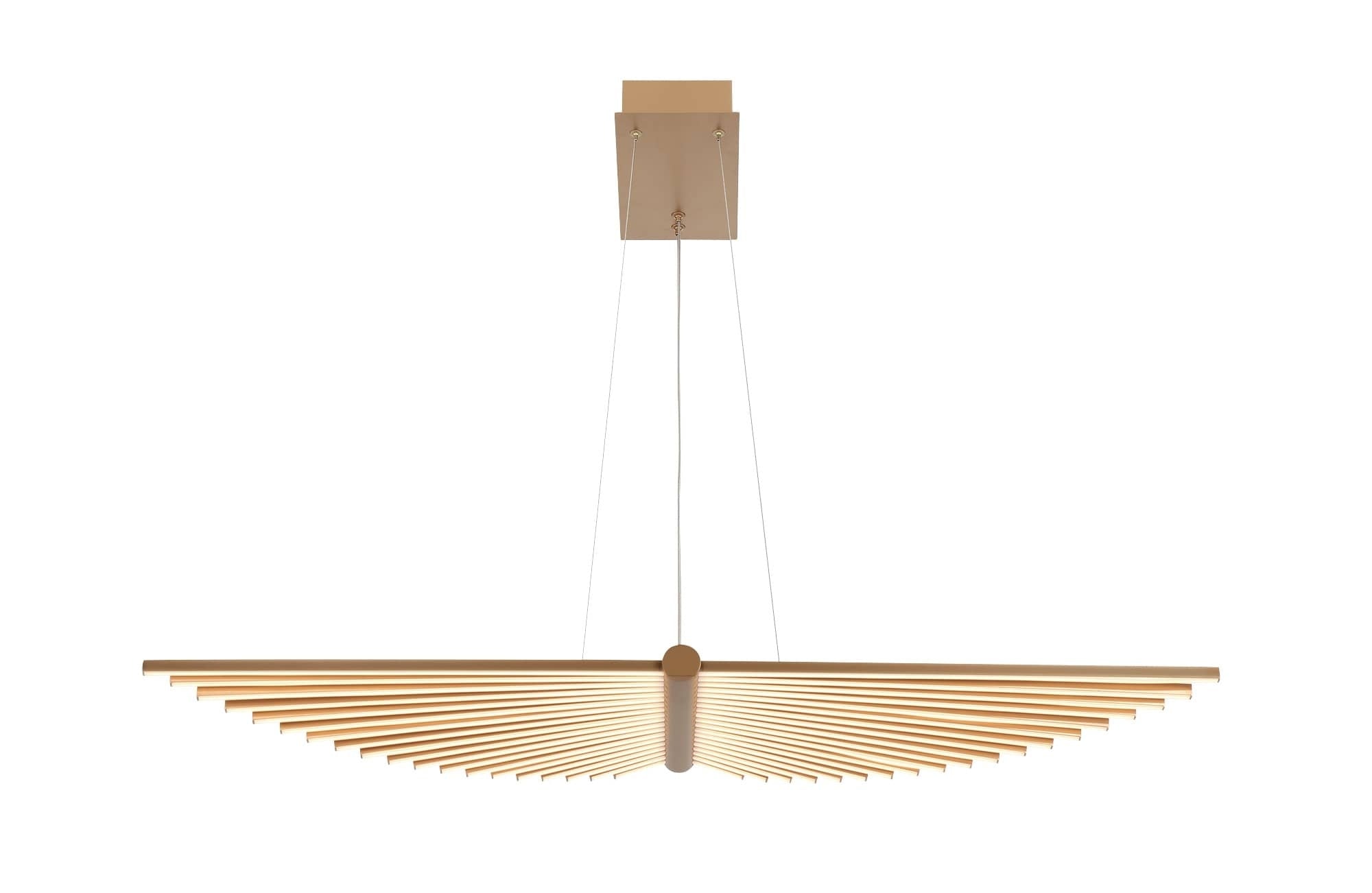 Eurofase 46841-025 Seraph LED Linear Chandelier in Gold
