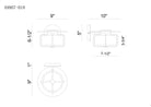 Europhase 49907-018 Florin LED Extérieur Murale en noir sable