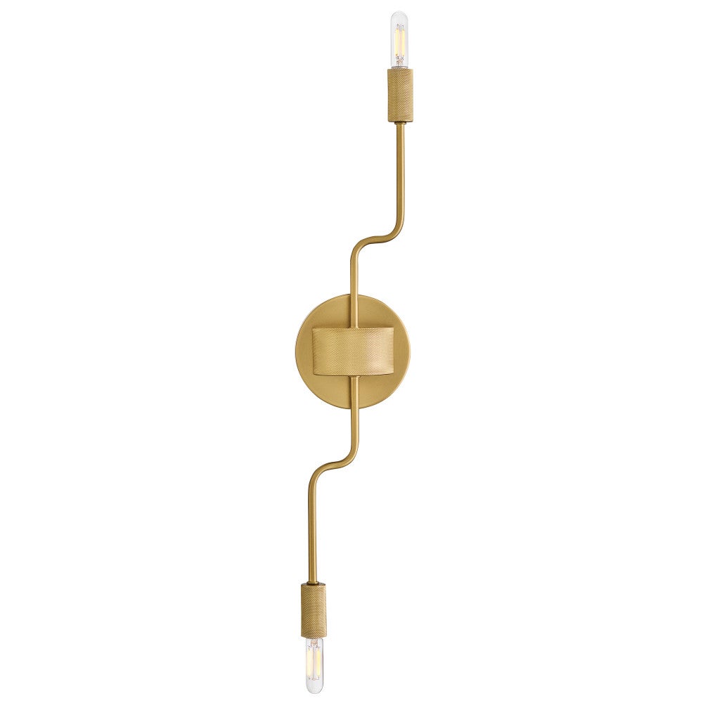 Applique murale double réglable Lark 83632LCB Austen en laiton laqué