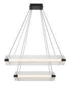 Eurofase 50054-022 Neoness LED Géométrique Suspendu en noir mat