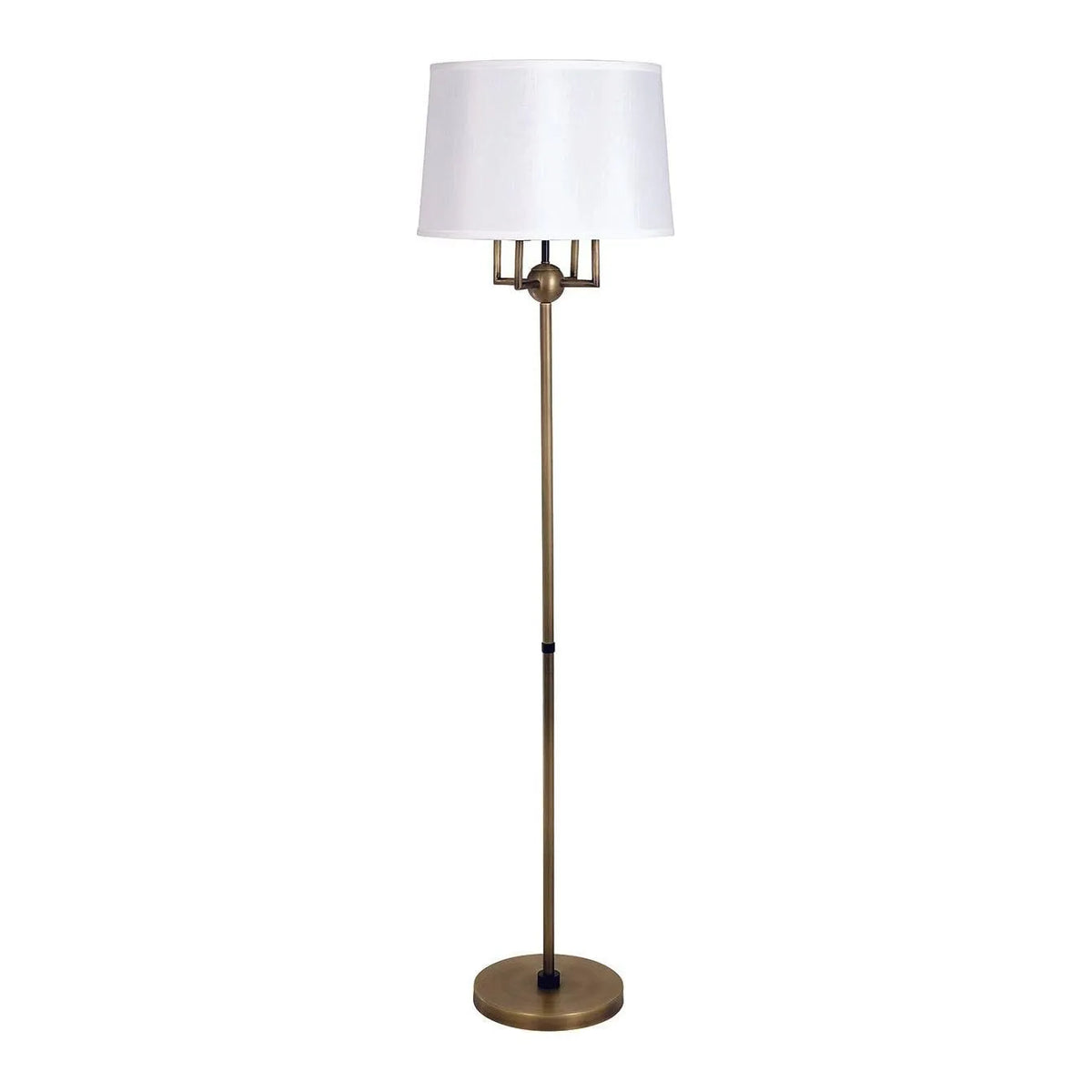 House of Troy - A700-AB/BLK - Four Light Floor Lamp - Alpine - Antique Brass/Black