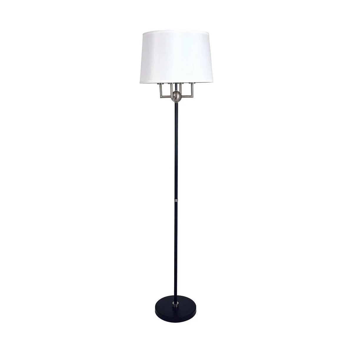 House of Troy - A700-BLK/SN - Four Light Floor Lamp - Alpine - black/satin nickel