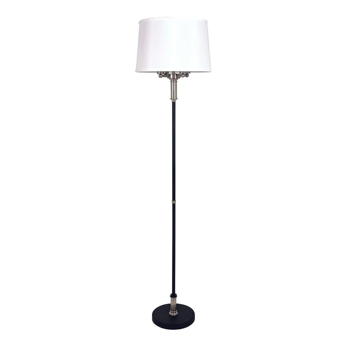House of Troy - A702-BLK/SN - Four Light Floor Lamp - Alpine - Black/Satin Nickel