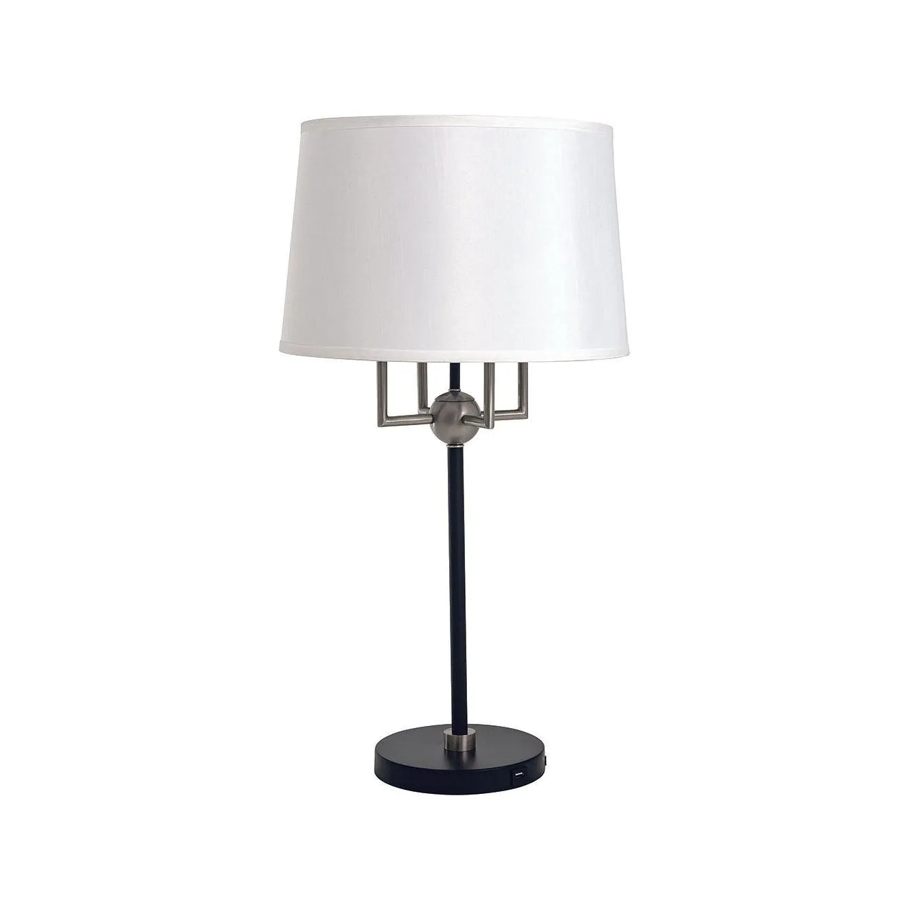 House of Troy - A750-BLK/SN - Four Light Table Lamp - Alpine - Black/Satin Nickel