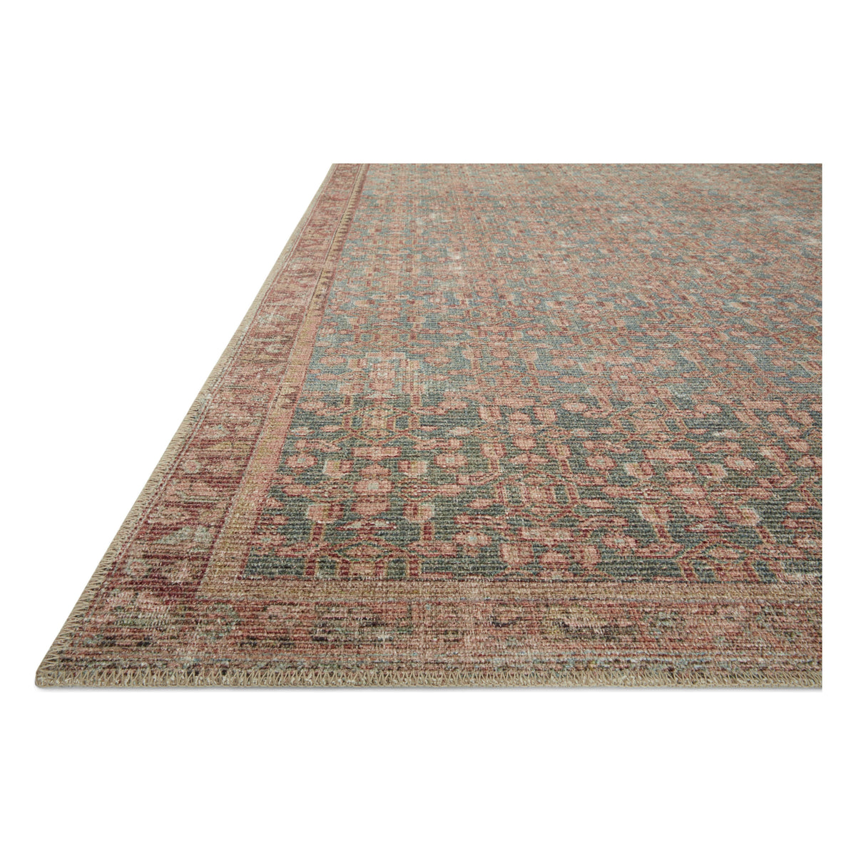 Aubrey AUB-04 Bleu / Terre cuite