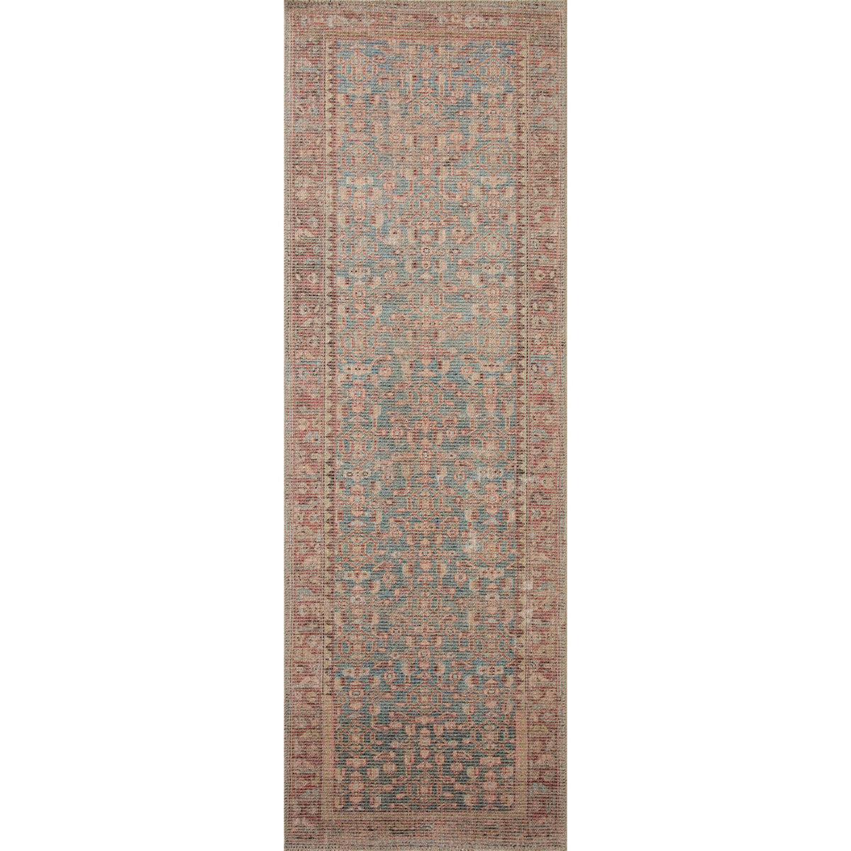 Aubrey AUB-04 Bleu / Terre cuite