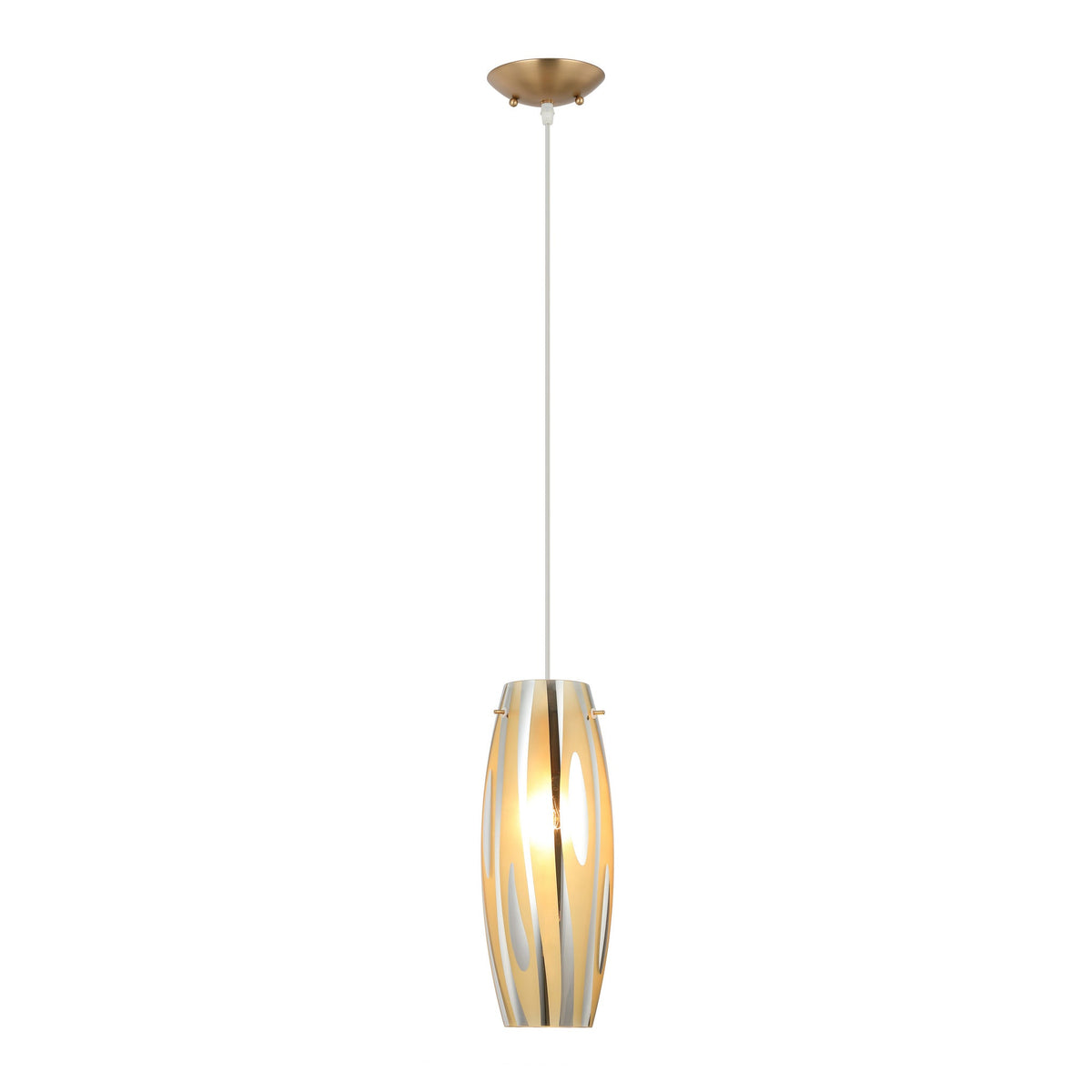 Varaluz - AC1070SG - One Light Pendant - Chroman Empire - Satin Gold