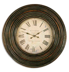 Uttermost 06726 Trudy Wall Clock in Distressed Burnished Brown