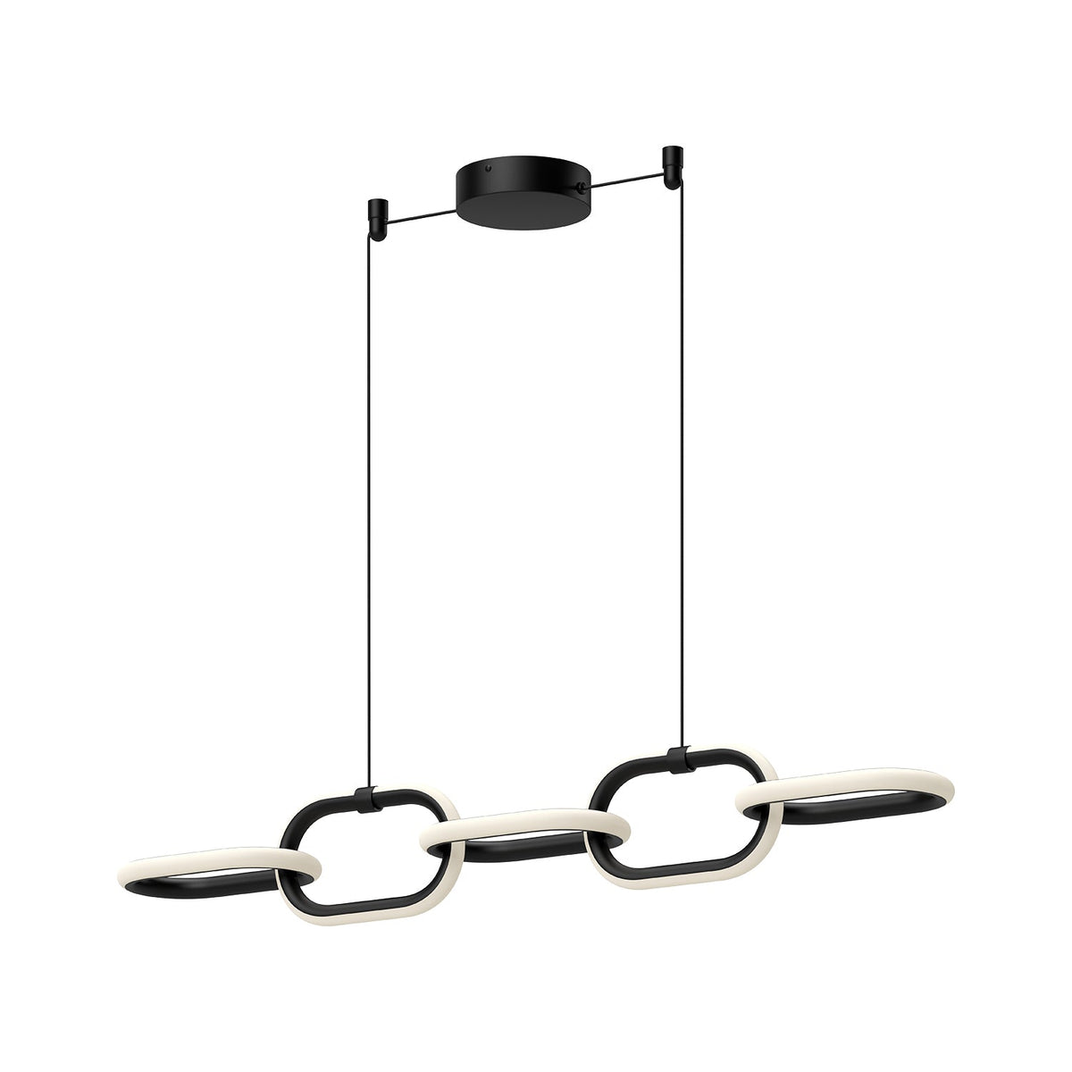 Kuzco Lighting LP92636-BK-UNV Airen LED linéaire Suspension en noir