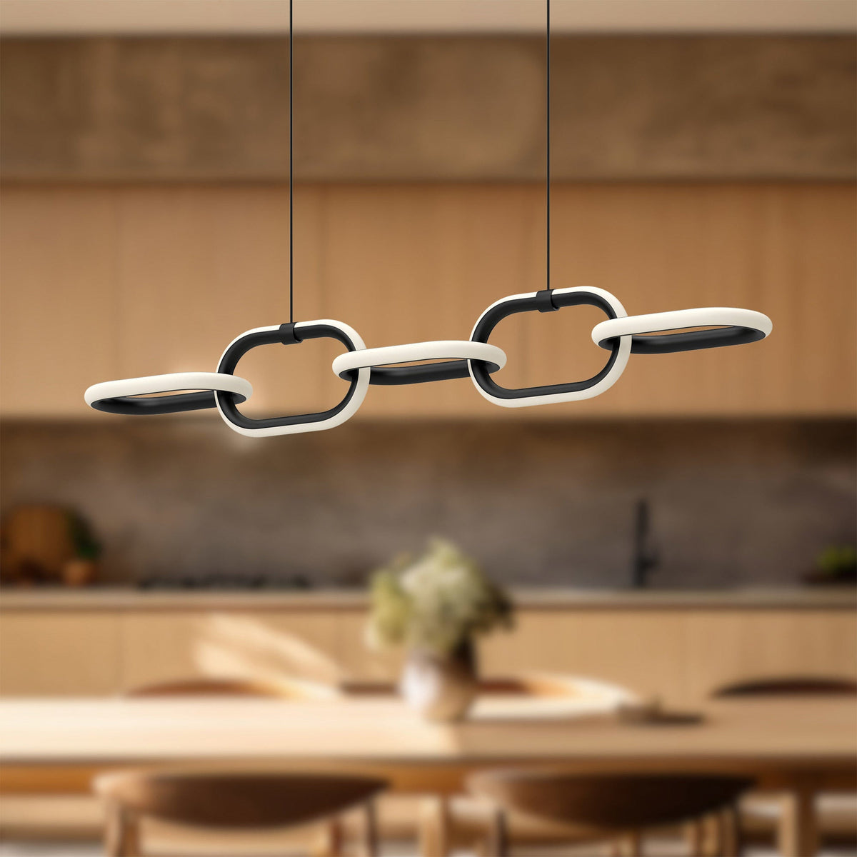Kuzco Lighting LP92636-BK Airen LED linéaire Suspension en noir
