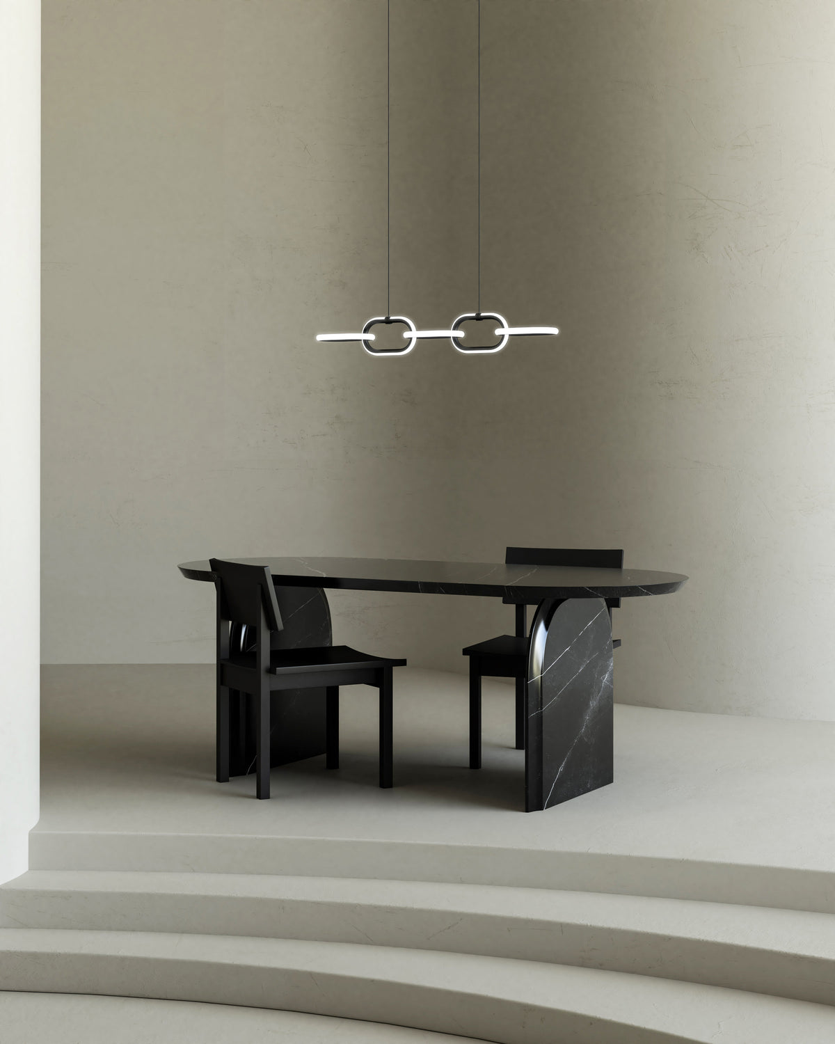 Kuzco Lighting LP92636-BK Airen LED linéaire Suspension en noir
