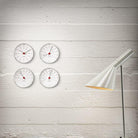 Arne Jacobsen Clocks 43685 Bankers Hygrometer in White/Black/Red