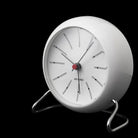 Arne Jacobsen Clocks 43675 Bankers Table Clock in White