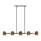 Collection Visual Comfort Modern - AKLS33727BDZ/BWB - Octavia X-Large Linear Suspendu - Octavia - Bronze noirci et laiton poli brillant