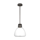 Collection moderne Visual Comfort - AKPD595WDBBZCE - Morgan 12 Suspension - Morgan - Bronze bruni et verre transparent