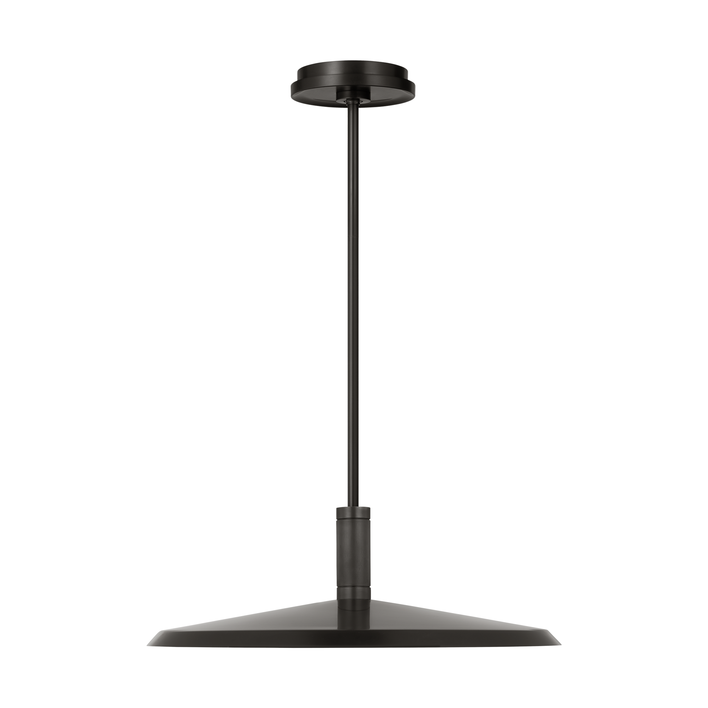 Visual Comfort Modern Collection - AKPD682WDBZDB - Saucer Direct 18 Pendant - Saucer - Bronze and Darkened Brass