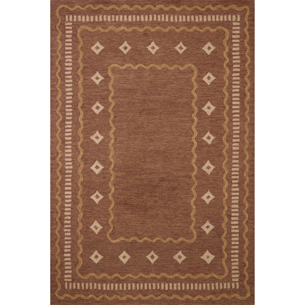 Alfie ALF-03 Clay / Spice Area Rug