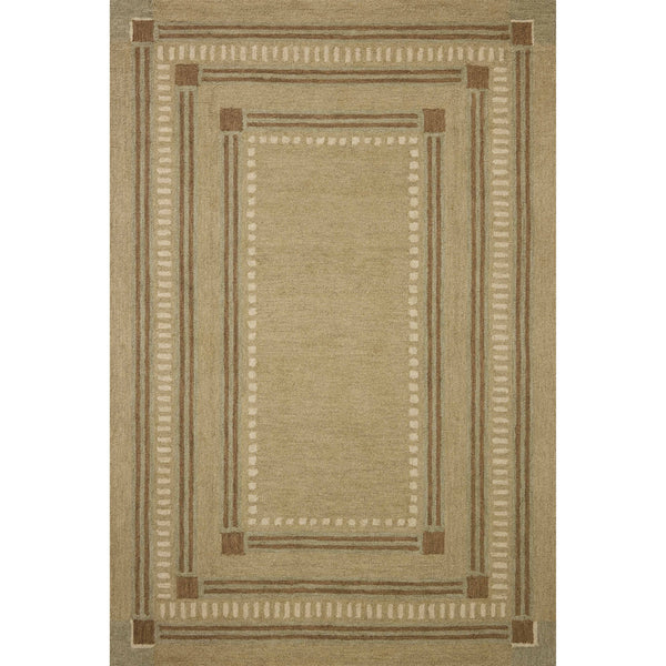 Alfie ALF-04 Green / Natural Area Rug