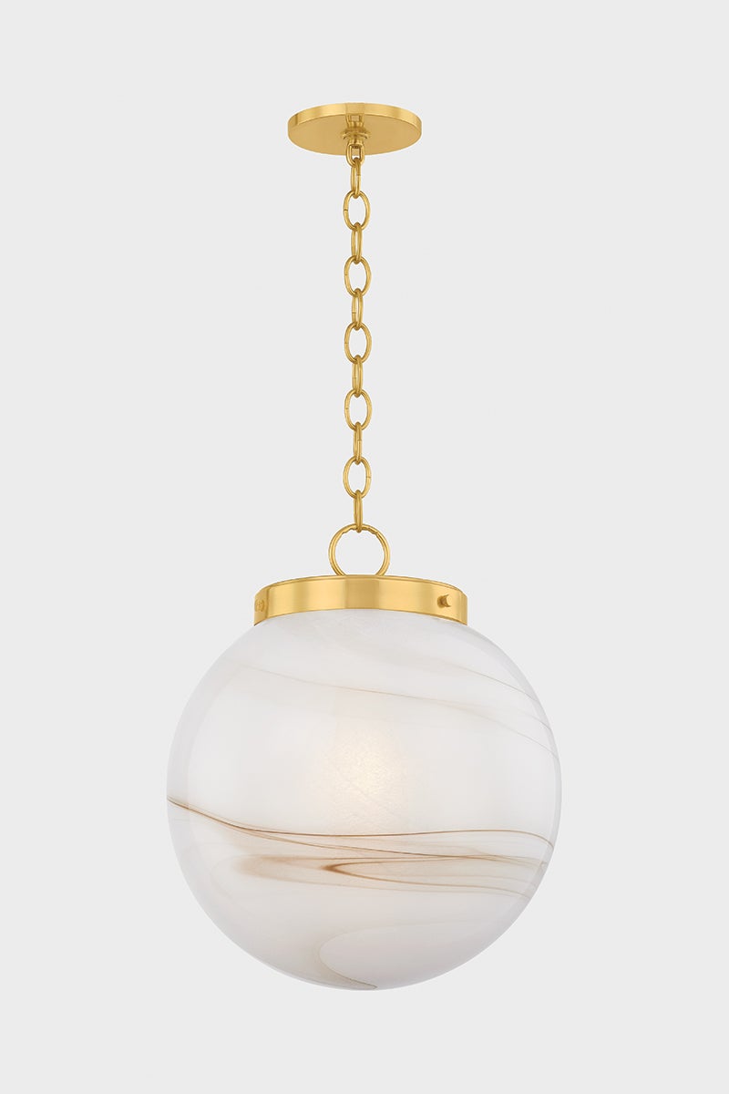Mitzi H989701L-AGB Ambra Suspension dans Laiton vieilli