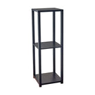 Adesso Home - AR3511-01 - Pedestal - Lawrence - Black Wood Pvc Veneer