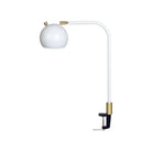 House of Troy - AR401-WT/SB - LED Clip On Table Lamp - Aria - White/Satin Brass