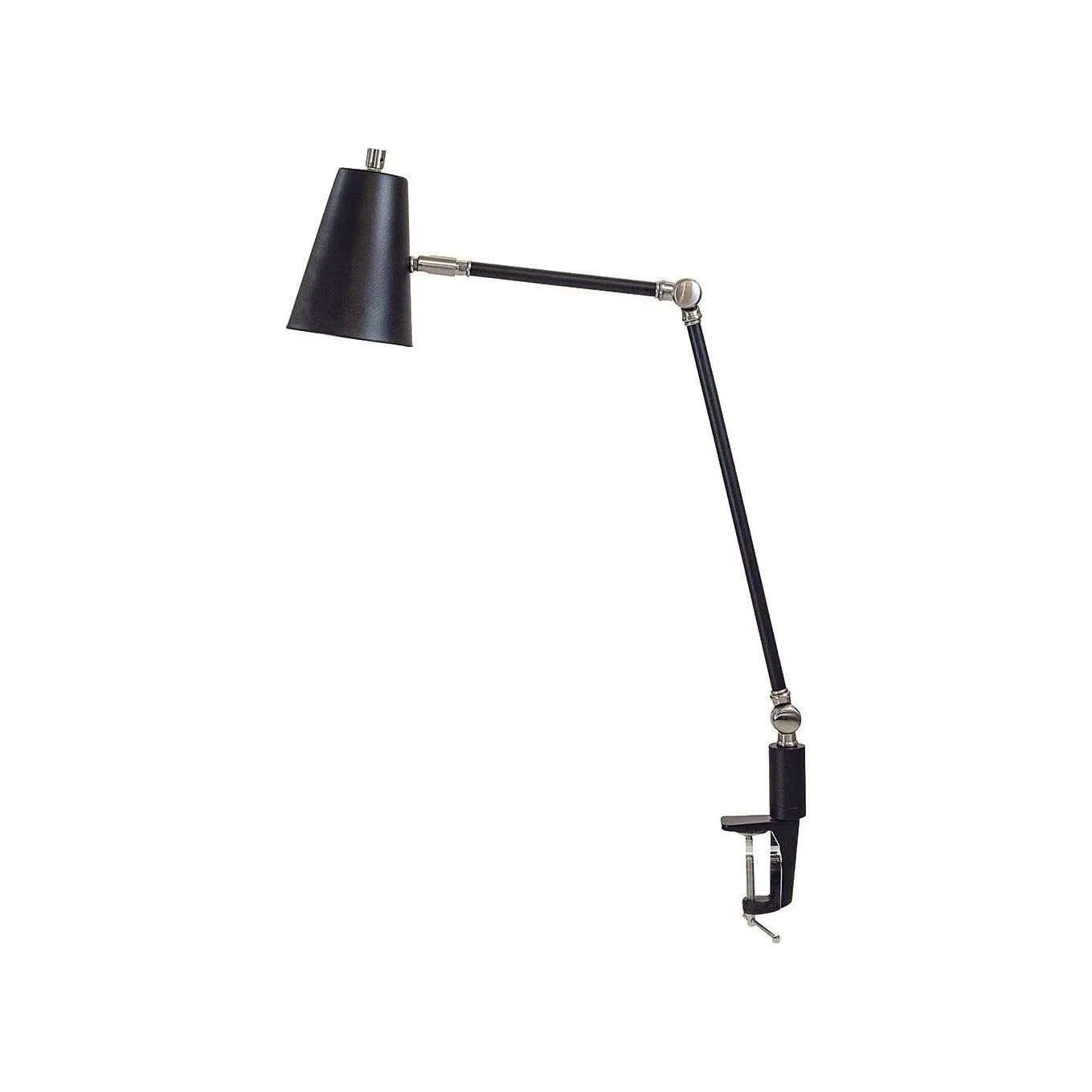 House of Troy - AR403-BLK/SN - LED Clip On Table Lamp - Aria - Black/Satin Nickel