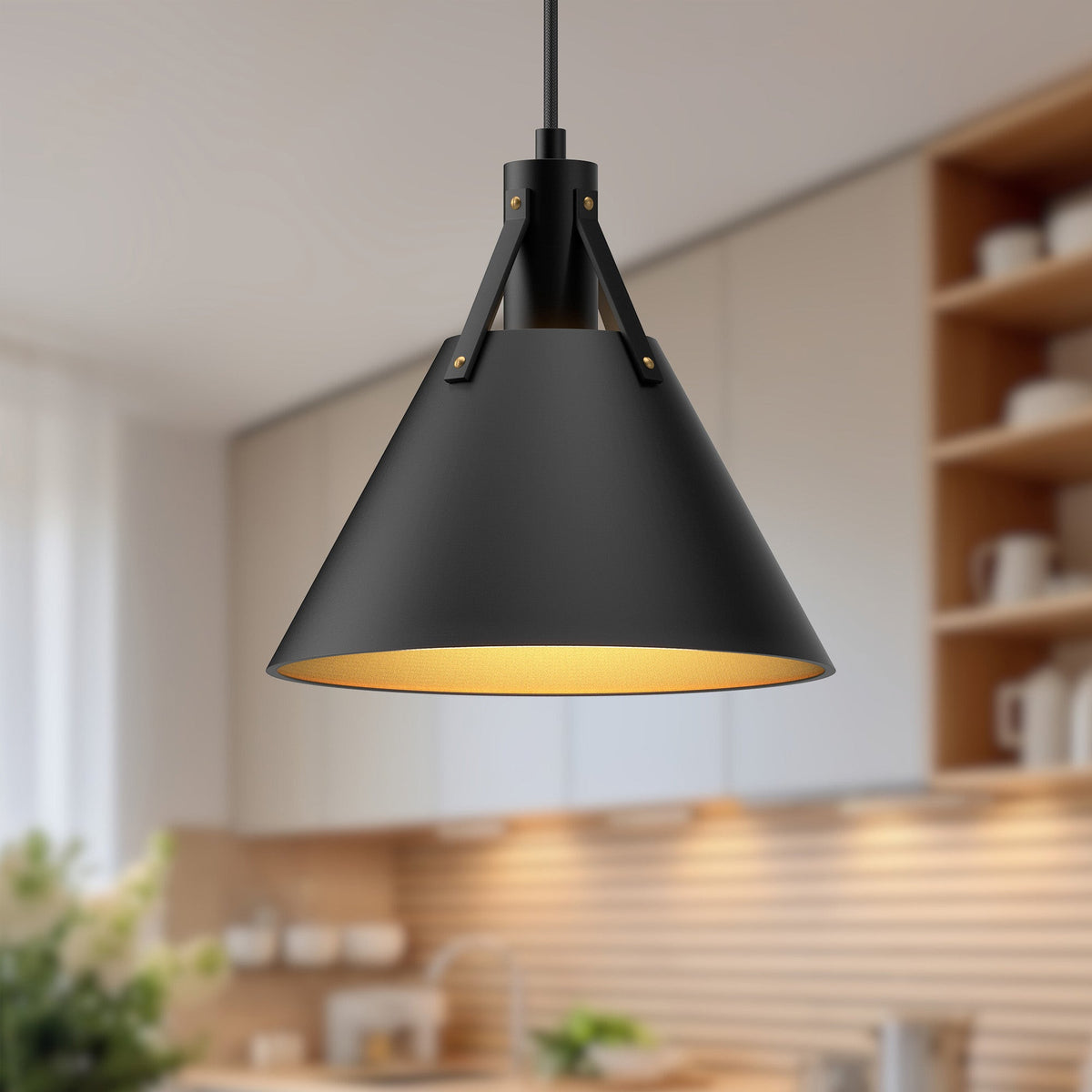 Alora Lighting PD584510MB Archer Pendant in Matte Black